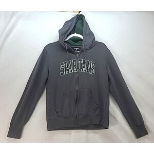 Vintage Colosseum Michigan State Spartans Hooded Jacket M Stitched Letters